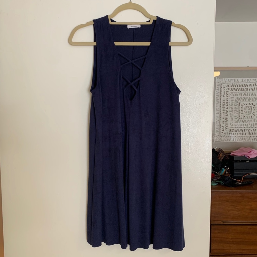 Blue Suede Mod Ref Dress